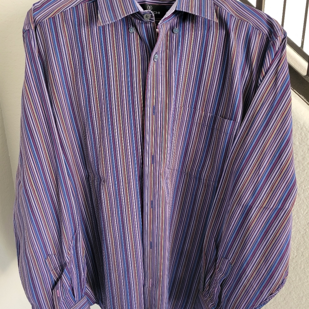 Bugatti men's button-down dress shirt. Large